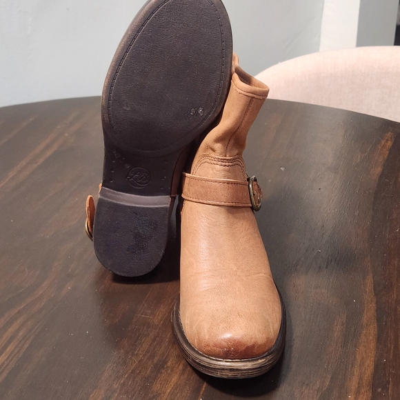 Lucky Brand Women's 6.5M Norton Brown Soft Leather Buckle Ankle Moto Biker Boots - Picture 7 of 11